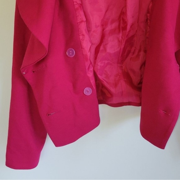 Chadwicks Pink Blazer Jacket w Buttons Women's Petite 4P - Picture 5 of 7